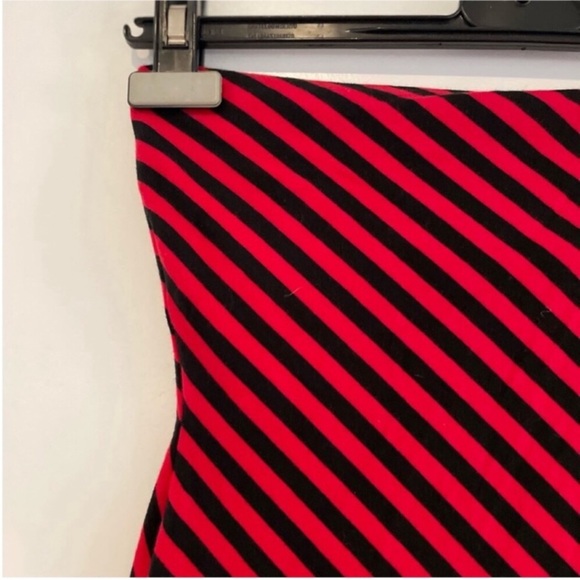 Betsey Johnson Red/Black Striped Tube Dress Size Medium Black Label Like New! - Picture 4 of 4